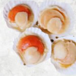 Frozen Hokkaido Scallop Half Shell, Roe On And Roe Off