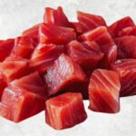 Frozen Yellowfin Tuna Cube, Natural/ Co/ Ts/ Vitamin treated